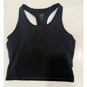 Sweaty Betty Black Racerback Tank with Built-In Bra Size Small NWOT